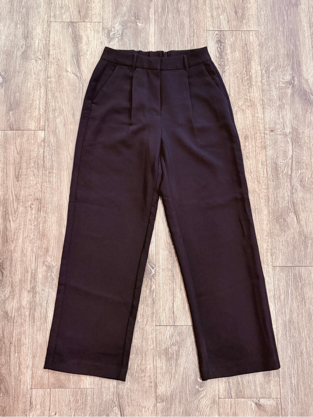 Old Navy Black High-Rise Wide-Leg Trousers